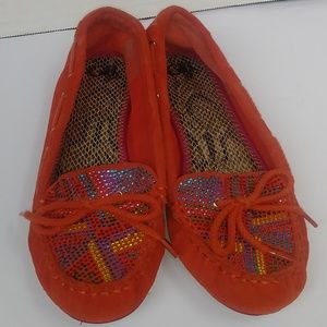 GB Girls Loafers Slipon Shoes Orange Size 3M